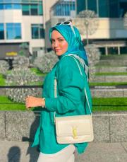 outlet outlet turquoise eşarp