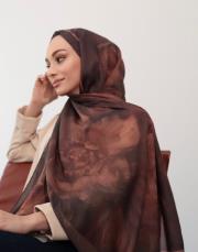 brosse desenli pamuk şal 