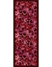 vintage desenli pamuk şal bordo 3