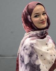 cherry desenli pamuk şal  3