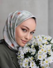 papatya twill eşarp 