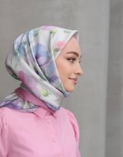 pembe mor petunya twill eşarp  2