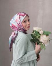 mürdüm twill eşarp 