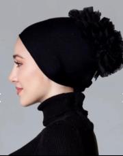 kaymaz fırfırlı bone siyah 2