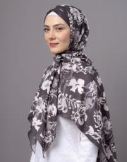 zeyneb desenli pamuk şal acı kahve 2