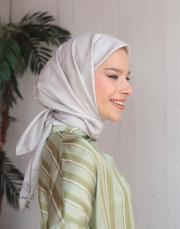 smoke twill eşarp krem