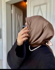 düz modal pamuk eşarp vizon