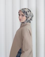 lavender modal pamuk eşarp haki