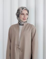 lavender modal pamuk eşarp haki 2