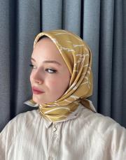 ela modal pamuk eşarp yağ yeşili 2