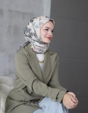 lavender twill eşarp haki 2