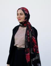 roselinda desenli pamuk şal  3