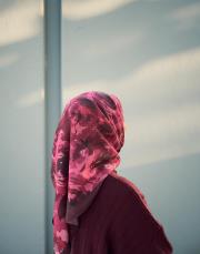 vintage modal pamuk eşarp bordo