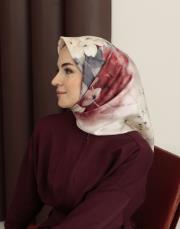 cherry %100 twill ipek eşarp  3