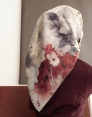 cherry %100 twill ipek eşarp  4