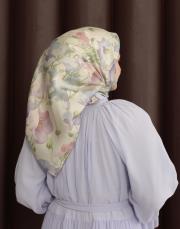 petunya %100 twill ipek eşarp pembe 3