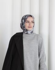 indigo modal pamuk eşarp  3