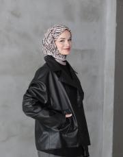 imza monogram twill eşarp vizon 3