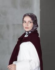 kemer twill eşarp bordo 2