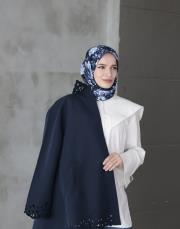 navy twill eşarp lacivert 2