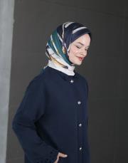 cool belt twill eşarp petrol mavisi 2