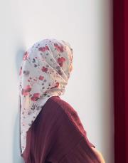 vişne pamuk modal eşarp  2