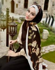 elisa %100 ithal ipek şal siyah 