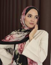 %100 pamuk ipek şal şakayık pembe 3