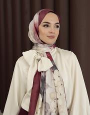 %100 pamuk ipek şal cherry  3