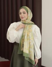 %100 pamuk ipek şal frezya 