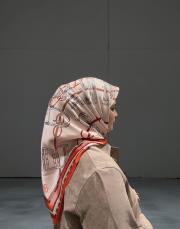 ceinture twill eşarp turuncu