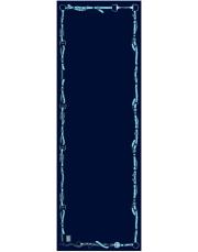 minimal tack pamuk şal lacivert